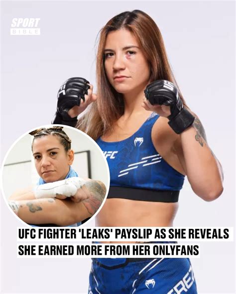 UFC fighter leaks payslip as she reveals she earned more from。